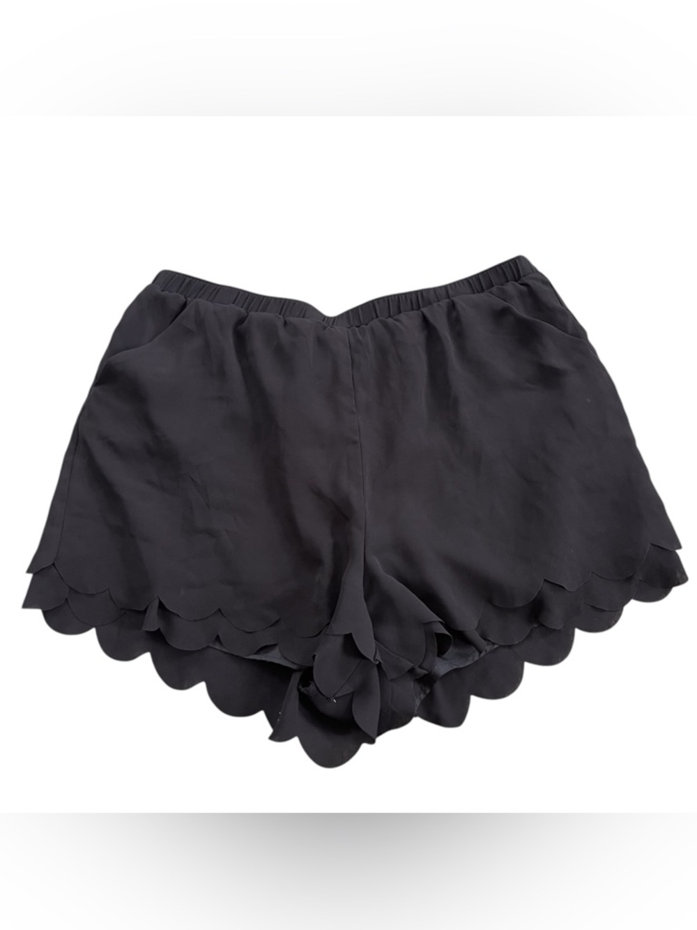 Lauren Conrad Black Scallop Shorts Size L women